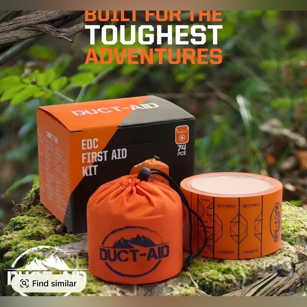 Orange EDC First Aid Kit - 74 Pc